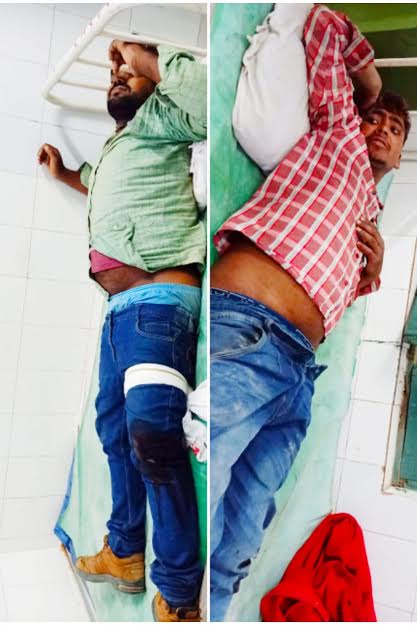 मुठभेड़ में दो बदमाश गिरफ्तार, एक पुलिस कर्मी भी घायल, आलापुर थाना क्षेत्र की घटना