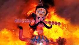 कल किछौछा नगर में 40 फिट रावण के पुतले का होगा दहन, तैयारियां पूरी