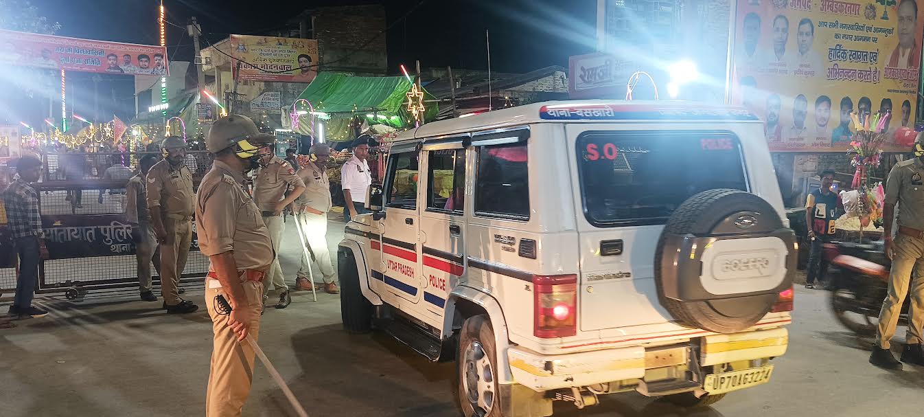 भरत मिलाप की पूर्व संध्या पर एसपी अभिजीत आर शंकर ने किया रूट मार्च, बेहतर सुरक्षा का कराया एहसास