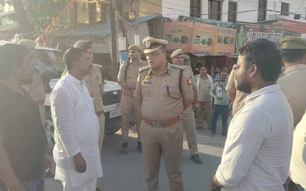 बसखारी : अंबेडकर जयंती पर निकलने वाले जुलूस की डीआईजी ने जानकारी हासिल की