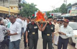 सूबेदार मेजर का निधन, सैन्य सम्मान के साथ हुआ अंतिम संस्कार